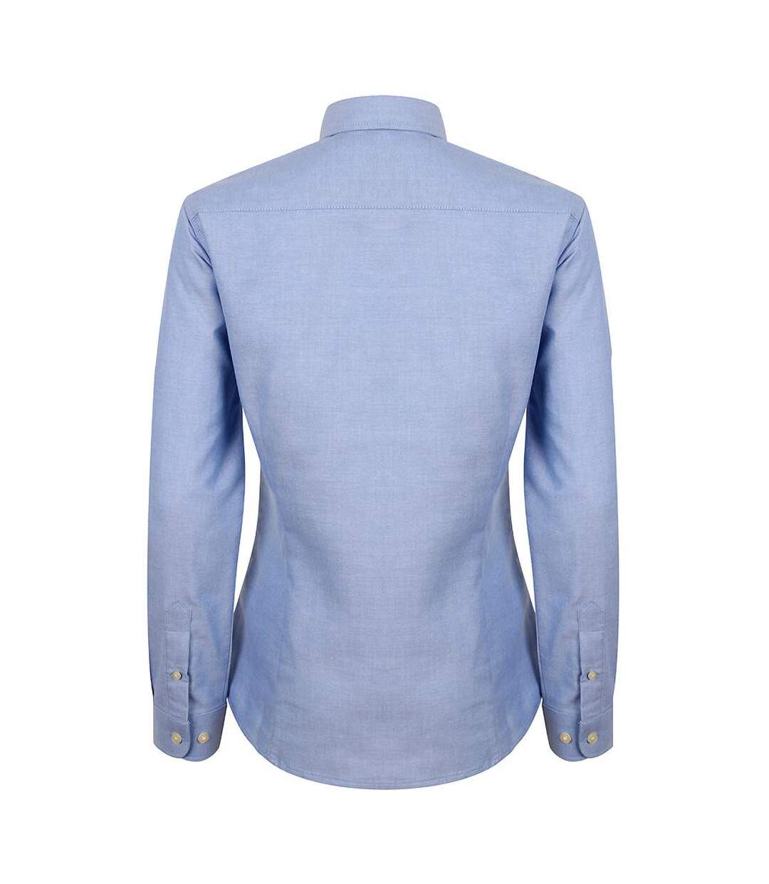 Henbury Womens/Ladies Modern Long Sleeve Oxford Shirt (Blue) - UTRW5424-2
