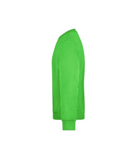 Sweat Workwear Adulte Vert Citron James And Nicholson