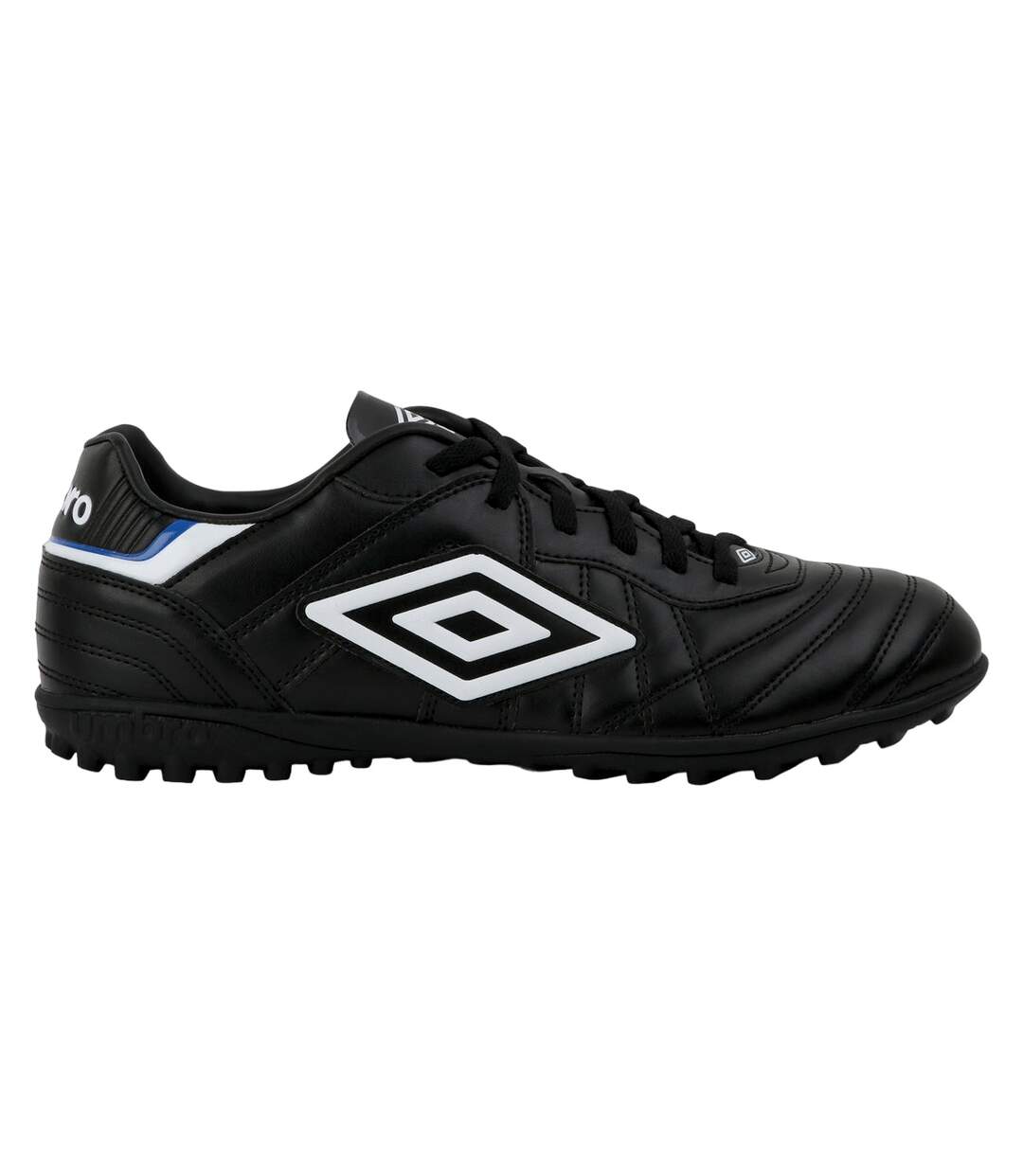 Mens speciali eternal club tf leather football boots black/white/royal blue Umbro-3