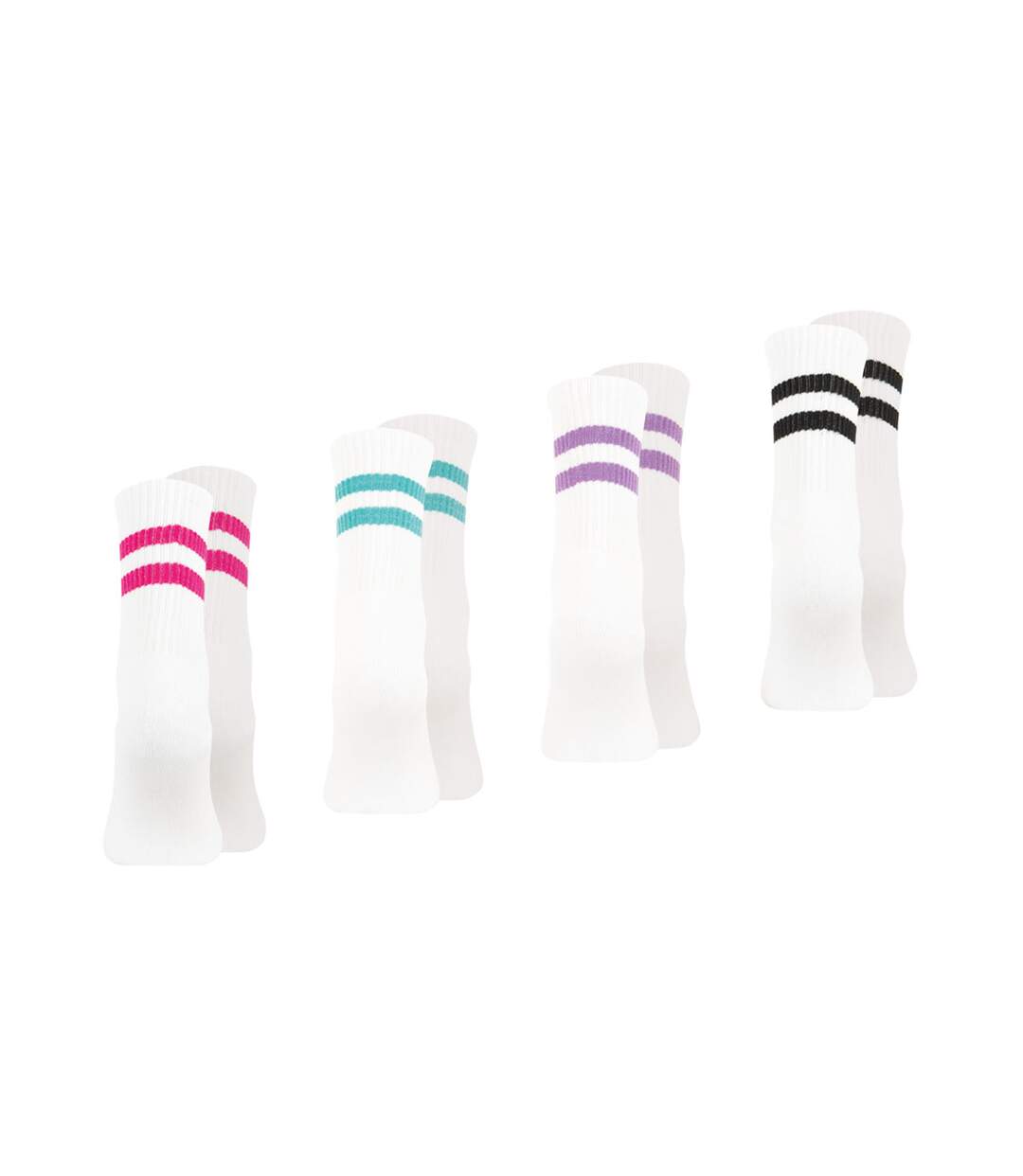 Lot de 4 paires de chaussettes mi-hautes femme Sport Wilson