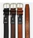 Ceinture Synthétique couleur noir Classique pour Homme - Style élégant en PVC-2