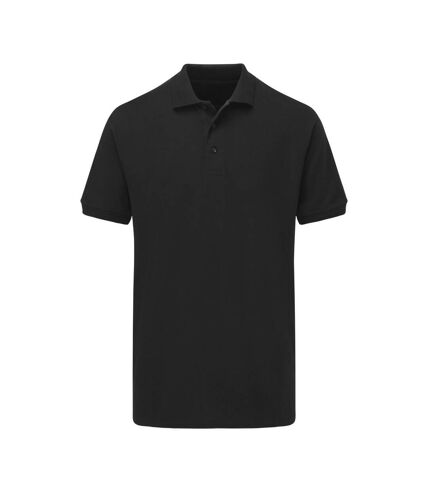 Ultimate Adults Unisex 50/50 Pique Polo (Black)