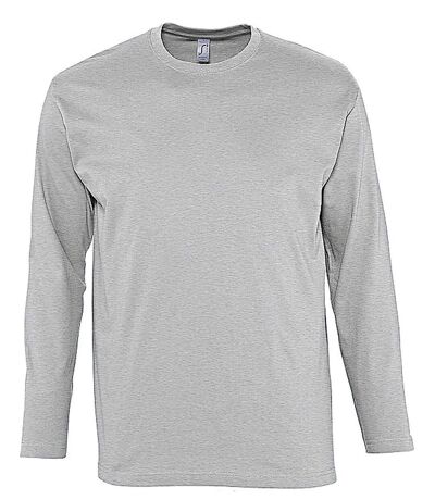 T-shirt manches longues HOMME - 11420 - gris chiné