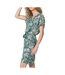 Robe kaki à fleurs femme tbs janierob-1