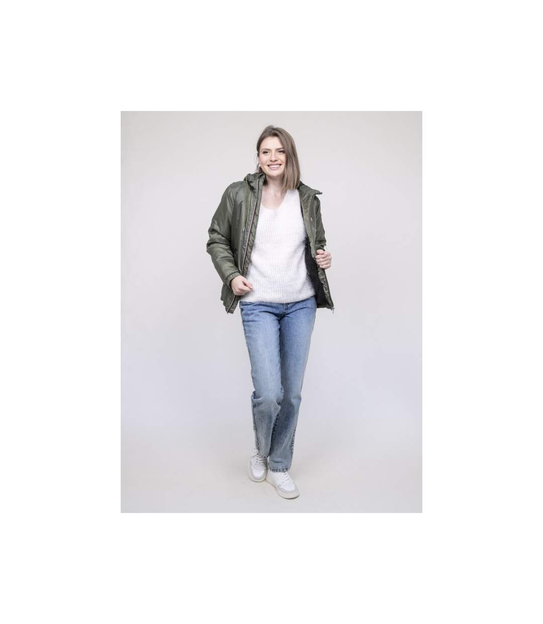 Blouson coupe-vent doublé sherpa UZAVIA - Dona X Lisa-4