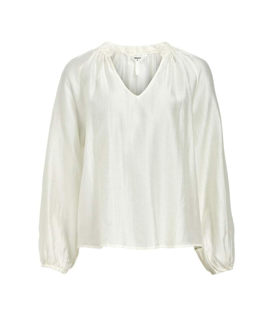 Blouse fluide écrue femme vero moda heidi-2