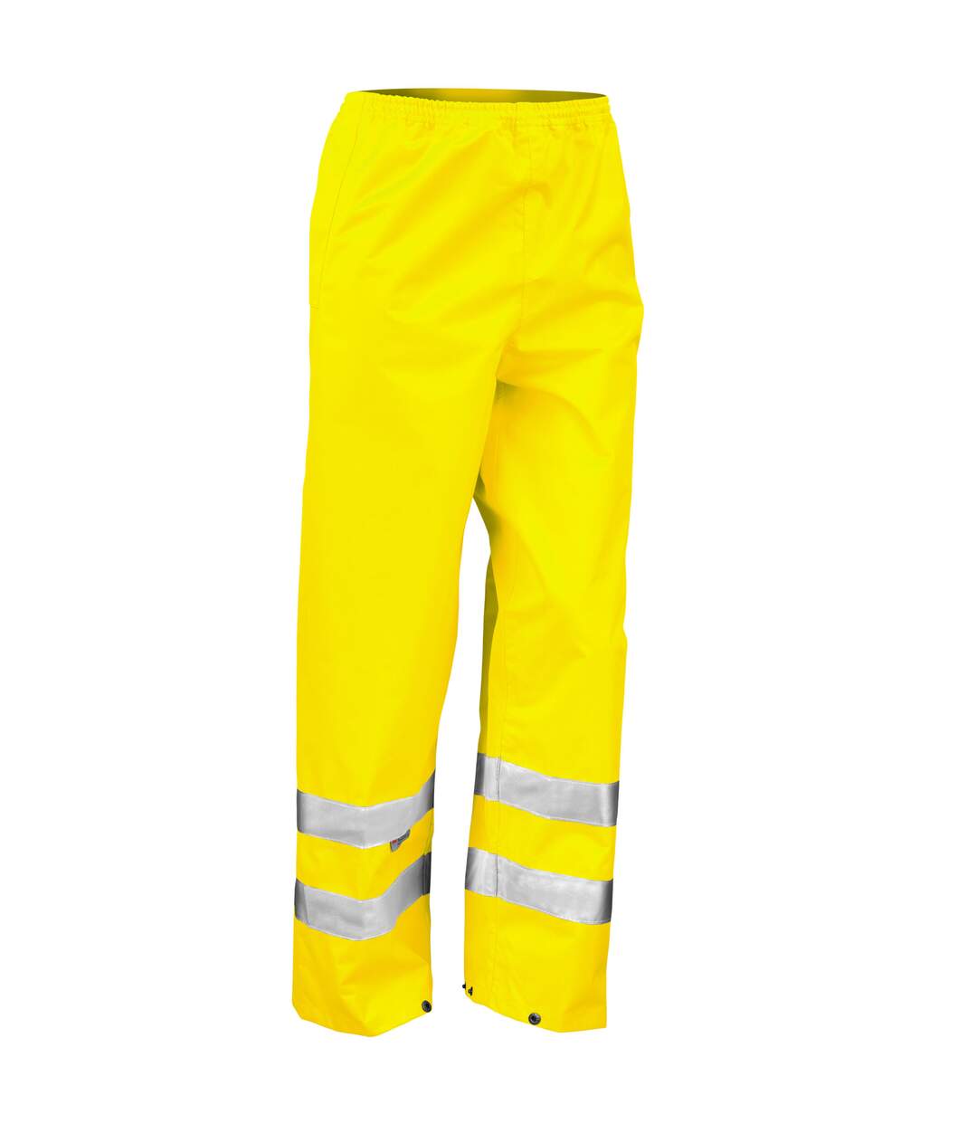 Mens hi-vis waterproof safety trousers yellow SAFE-GUARD by Result-1