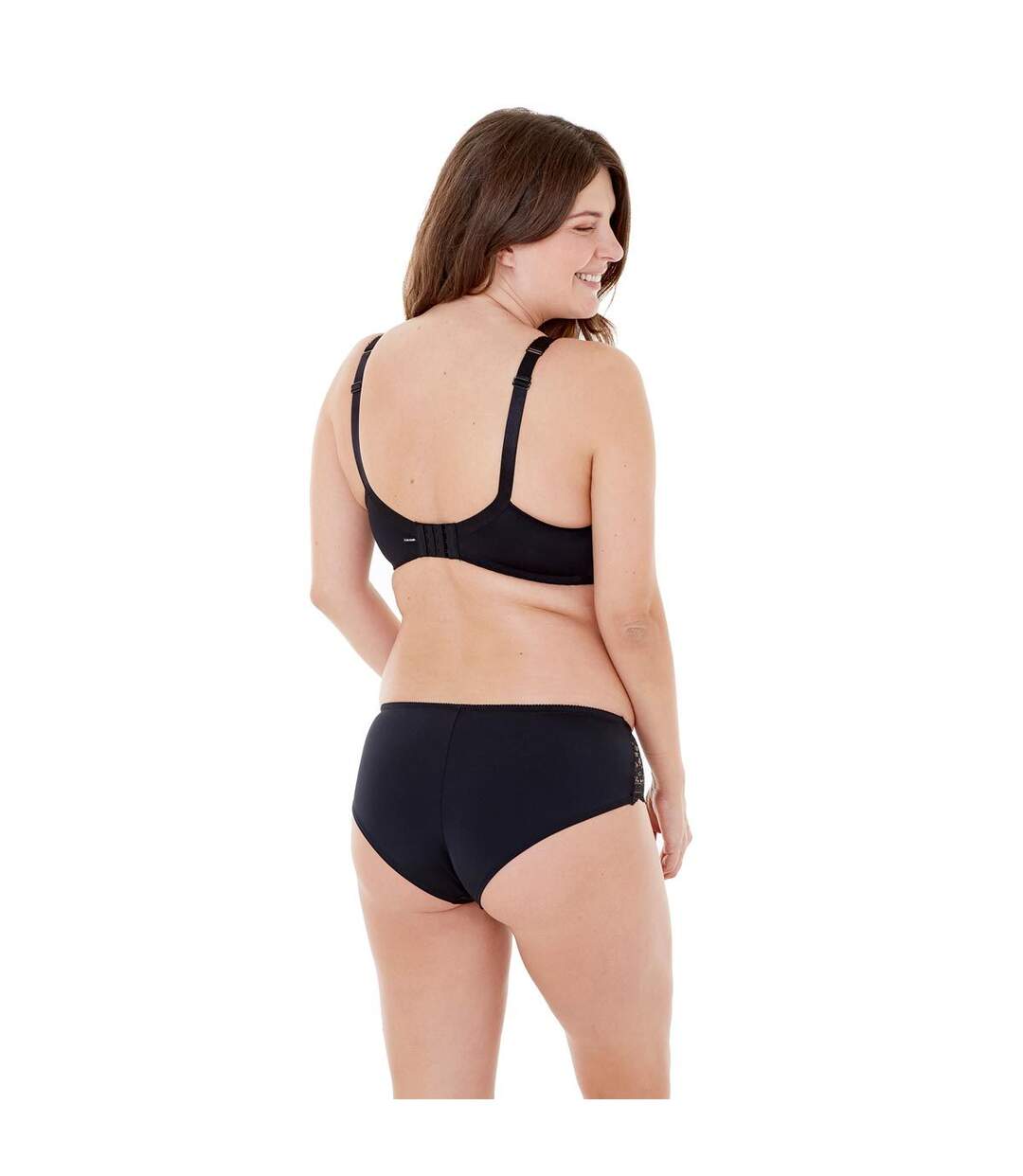 Soutien-gorge à armatures grand maintien noir Elena