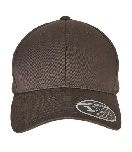 Casquette Ajustable Motif/style Courbé Gris Foncé Flexfit
