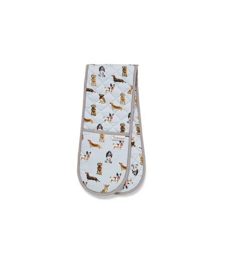 Curious dogs double oven glove one size one colour Universal Textiles