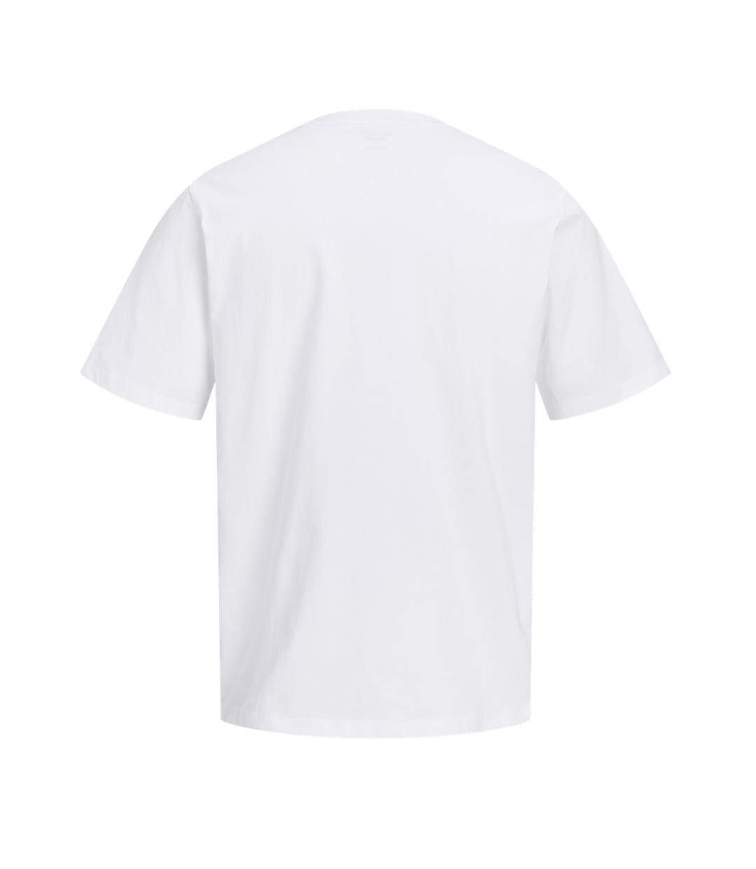 T-Shirt blanc homme jack & jones jordog-2