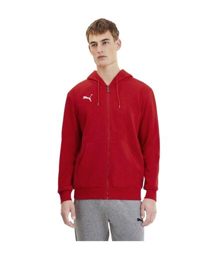 Mens Teamgoal 23 Casuals Full Zip Hoodie Red Puma