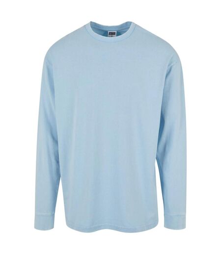Haut Manches Longues Motif/style Délavé À L'acide Homme Bleu Baltique Urban Classics