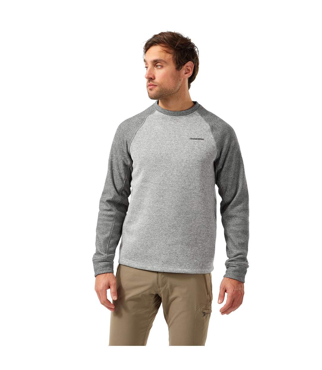 Craghoppers Mens Barker Marl Sweater (Dove Grey) - UTCG1539-3