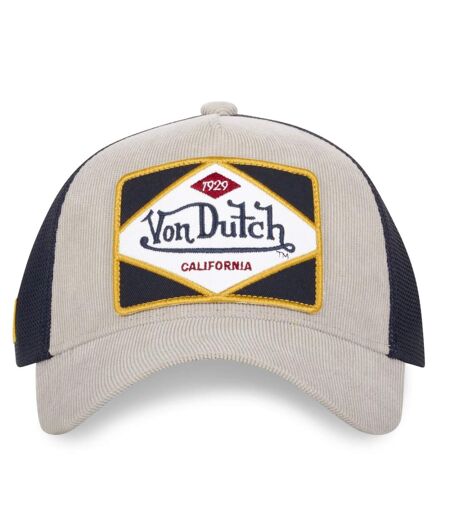 Casquette trucker avec filet en velours côtelé Vondutch