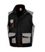 WORK-GUARD by Result Unisex Adult Lite Vest (Black/Gray/Orange) - UTBC5474
