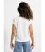 T-shirt col rond avec fleurs stylisées-2