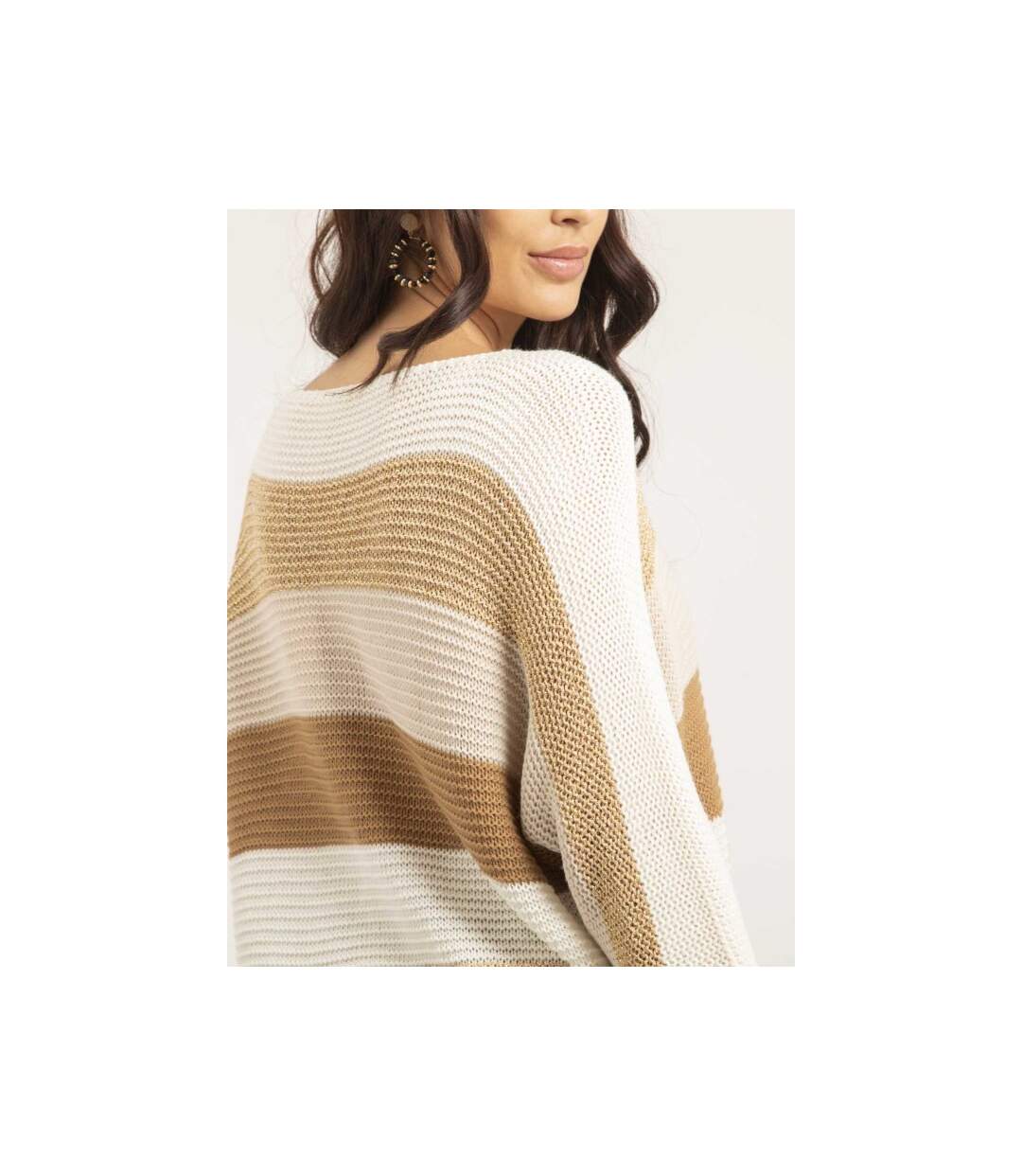 Pull léger col rond rayures KLAO - Dona X Lisa-3