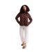 Veste Polaire Col Montant Motif/style Imprimé Jessie Femme Marron Foncé À Motifs Trespass-1