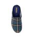 Chaussons mules checkmate homme bleu Goodyear