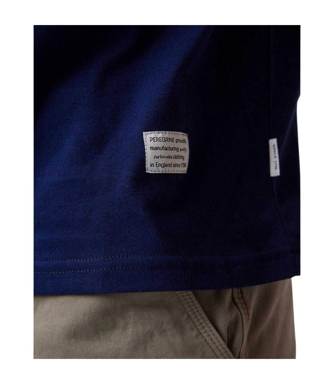 T-shirt Motif/style Imprimé Au Dos Homme Bleu Marine Peregrine-4