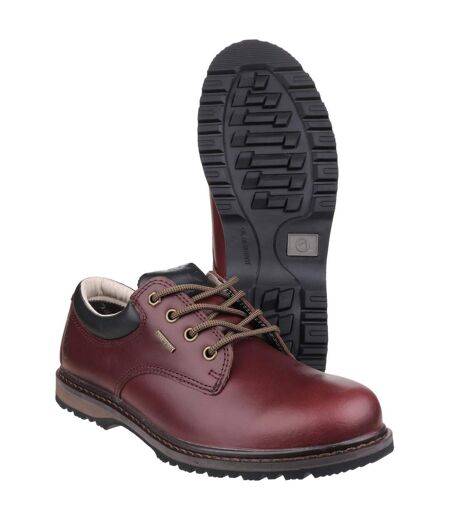 Mens Stonesfield Lace Up Waterproof Hiking Shoes Chestnut Brown Cotswold