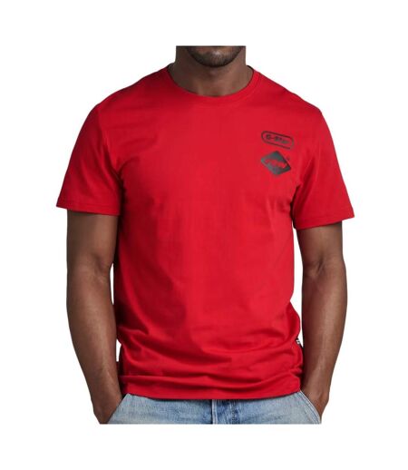 T-shirt Rouge Homme G-Star Chest D23712 - L