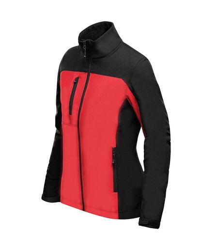 Veste Softshell Cascades Femme Rouge Vif Noir Stormtech