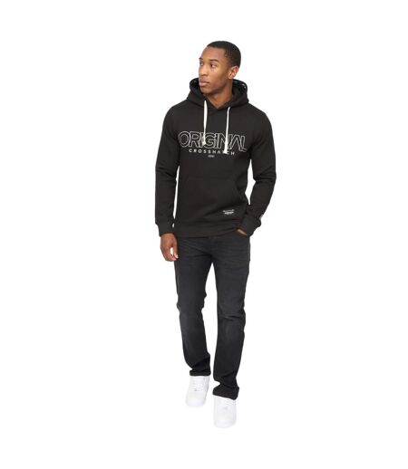 Mens Carrimoore Hoodie Black Crosshatch