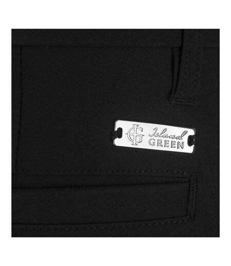 Womens/ladies Stretch Golf Shorts Black Island Green