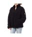 Veste sherpa noir femme full compagnie des amériques zip-1