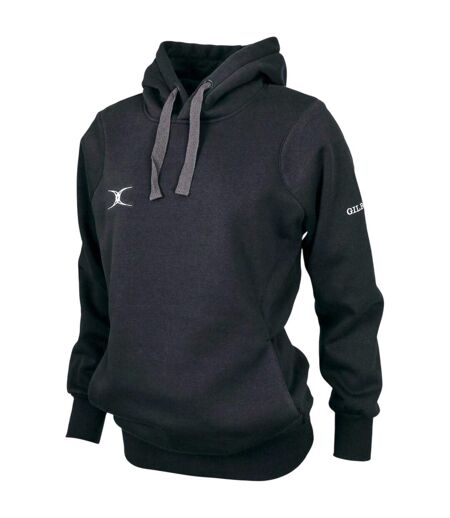 Sweat À Capuche Motif/style Logo Femme Noir Gilbert