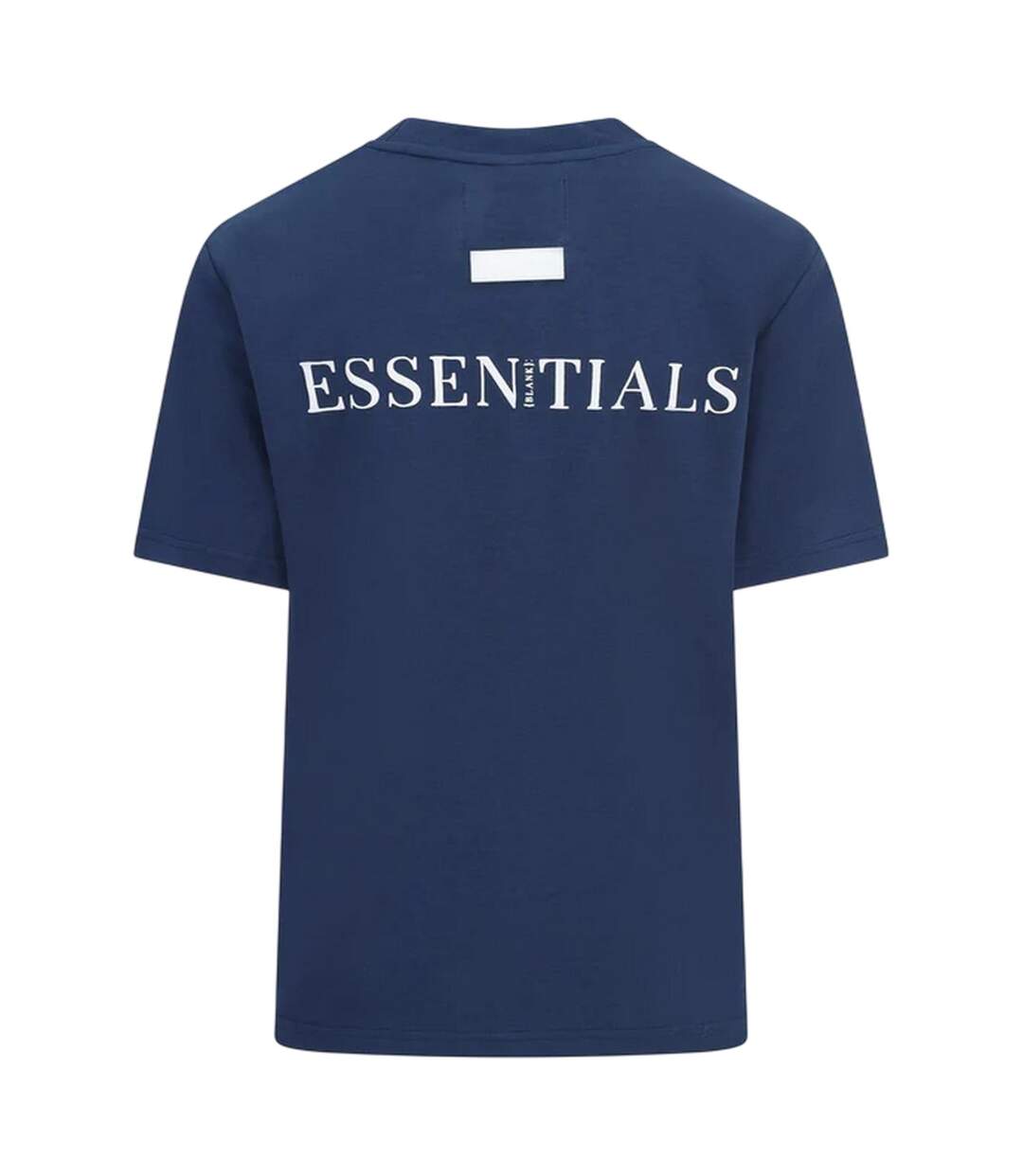Womens/ladies Essentials Logo Boyfriend T-shirt Navy Blank Essentials-3