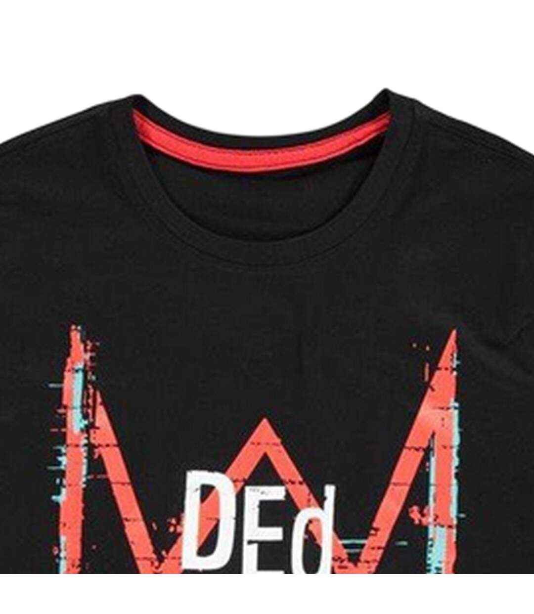 T-shirt Motif/style Logo Homme Noir Watch Dogs Legion-4