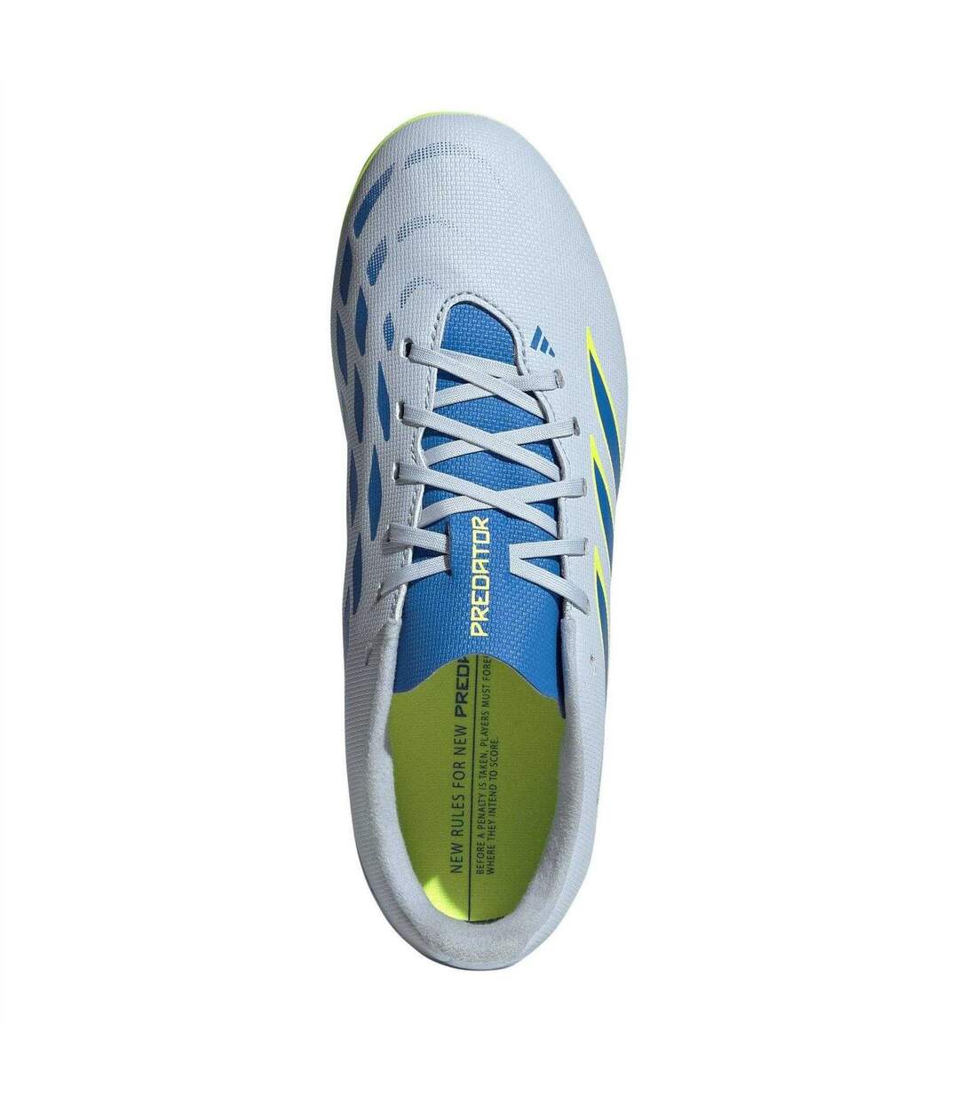 Chaussures De Foot Pour Terrain Ferme Predator Club Enfant Bleu Jaune Adidas-4