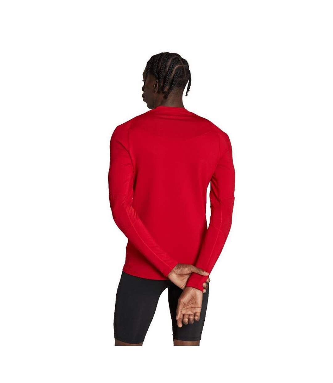 T-shirt Manches Longues Techfit Homme Rouge Adidas-3
