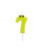 Bougie d'Anniversaire Chiffre 7 5cm Vert Clair-1