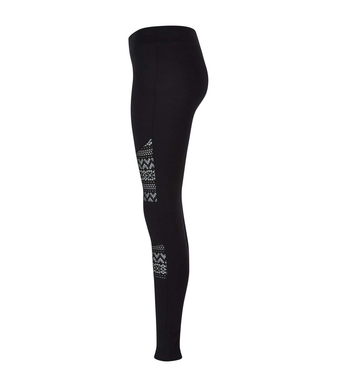 Legging Motif/style Crochet Femme Noir Urban Classics-3