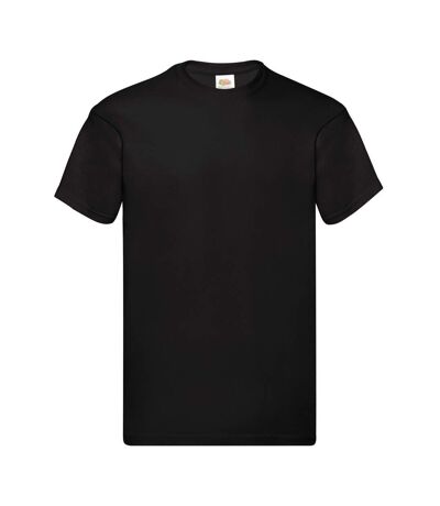 Fruit of the Loom Mens Original T-Shirt (Black)