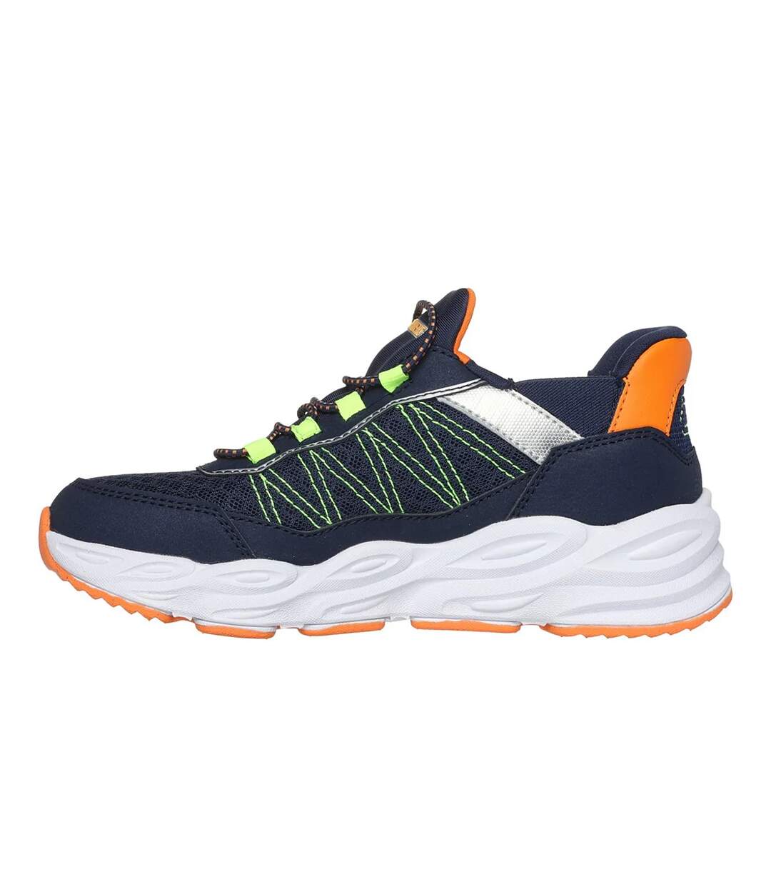 Baskets turbo tread garçon bleu marine / orange Skechers-2