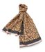 écharpe en Laine et Viscose Couleur Camel pour Femme-2