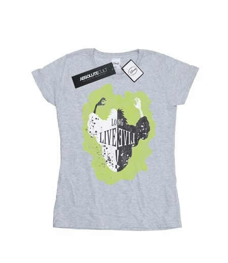 Disney - T-shirt THE DESCENDANTS CRUELLA LONG LIVE - Femme (Gris chiné) - UTBI17666