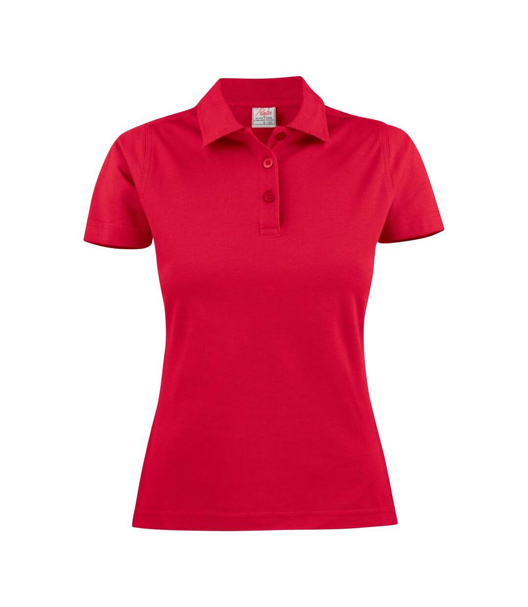 Womens/ladies Surf Light Melange Polo Shirt Black Printer-1