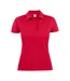 Womens/ladies Surf Light Melange Polo Shirt Black Printer-1