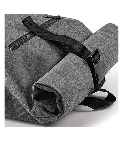 Bagbase Roll-Top Backpack / Rucksack / Bag (12 Liters) (Gray Marl/Black) (One Size)