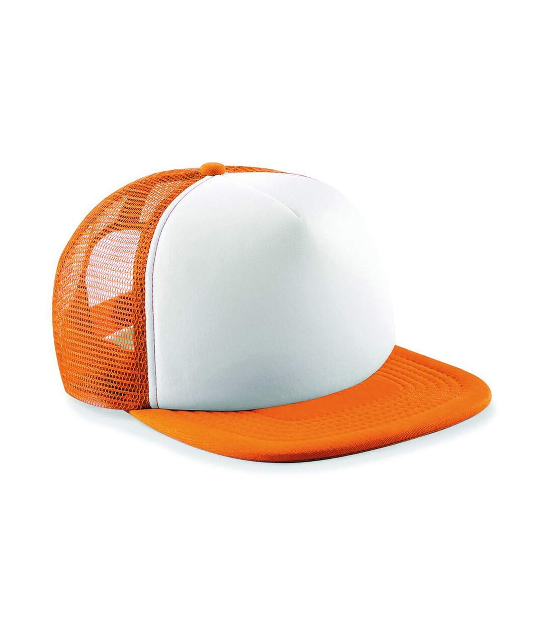 Casquette trucker orange / blanc Beechfield-1