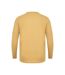 T-shirt Manches Longues Motif/style Quadrillage Homme Jaune Or Fabric-2