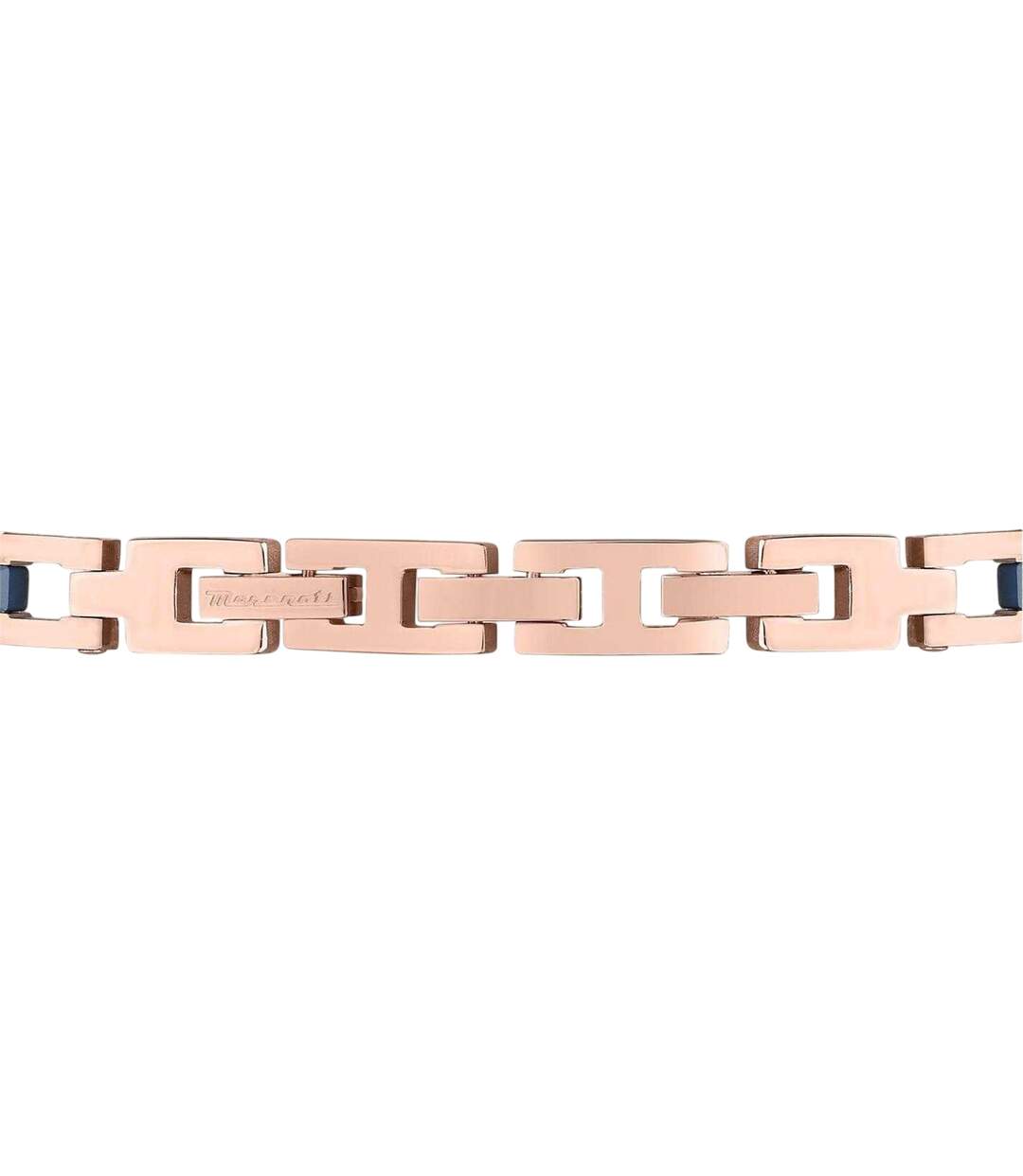 Mens Enamelled Link Bracelet One Size Rose Gold Maserati-3