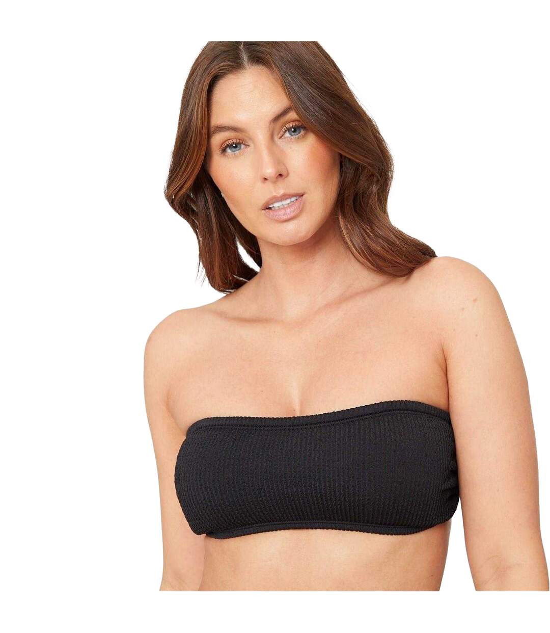 Haut De Maillot De Bain Motif/style Texturé Femme Noir Be You-2
