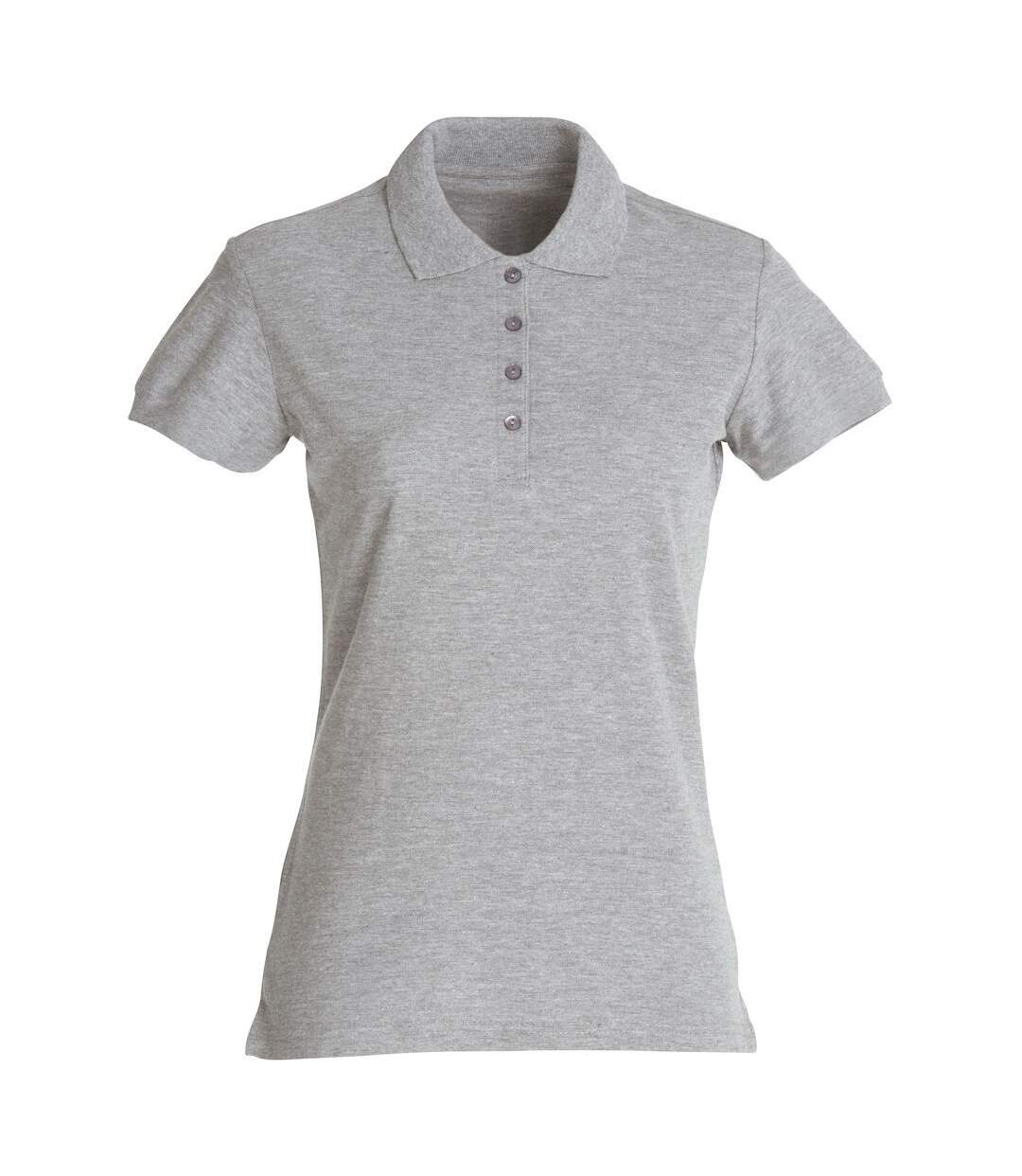 Polo femme gris Clique